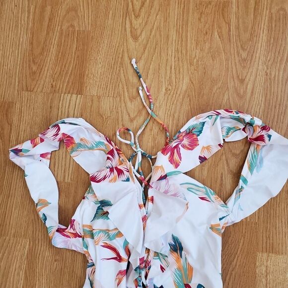 Roxy Lahaina Bay Printed Ruffled One-Piece - NEW - Picture 6 of 14